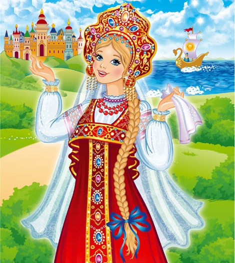 русская барышня - мультик, мультяшки, девушка, принцесса, образ - оригинал