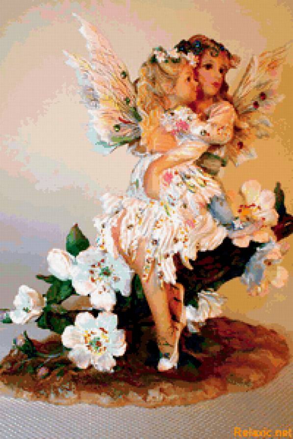 МАЛЕНЬКАЯ ФЕЯ - фея, цветы, ангел, бабочки, дети - предпросмотр