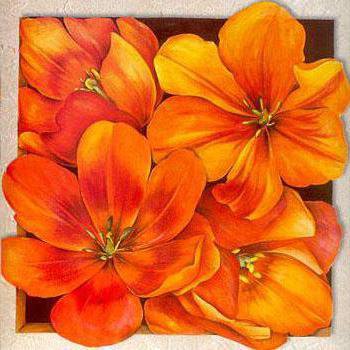 подушка - подушка, оранжевые, букет, цветы - оригинал