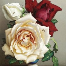 Оригинал схемы вышивки «Розы» (№219084)