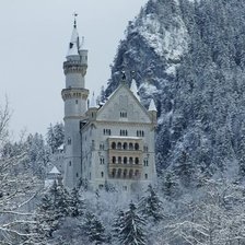 Схема вышивки «Замок баврского короля»