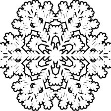 Схема вышивки «Снежинка»