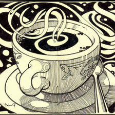 Оригинал схемы вышивки «Чашка кофе» (№219814)