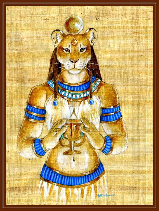 секмет - бог древнего египта - оригинал