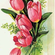 Оригинал схемы вышивки «тюльпани» (№221035)