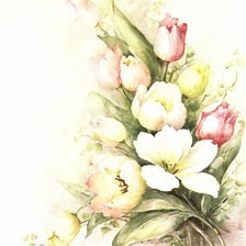 Оригинал схемы вышивки «Тюльпаны» (№221863)