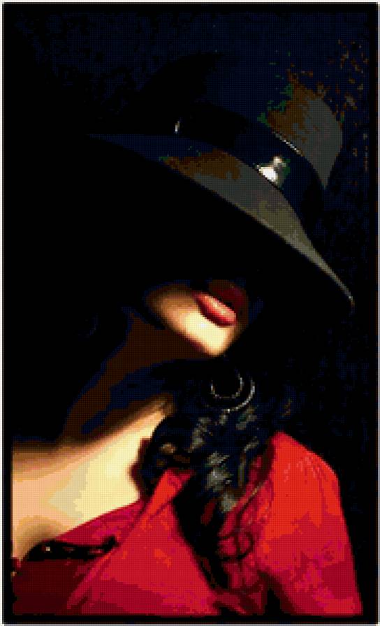 Незнакомка - тайна, женщина, шляпа - предпросмотр