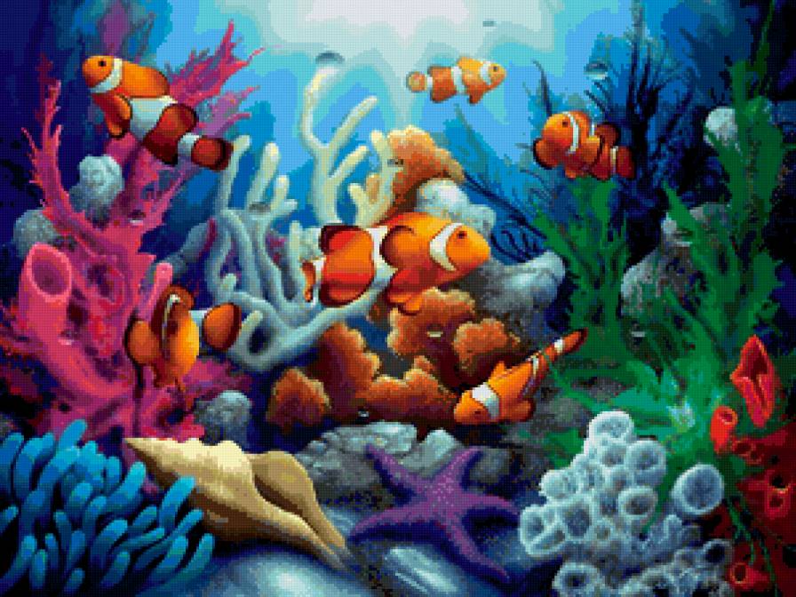 Подводный мир - море, аквариум, рыбы - предпросмотр