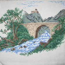 Оригинал схемы вышивки «Мост» (№223909)