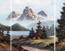 Оригинал схемы вышивки «туман в горах» (№224146)