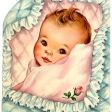 Оригинал схемы вышивки «Для новорожденного» (№224324)