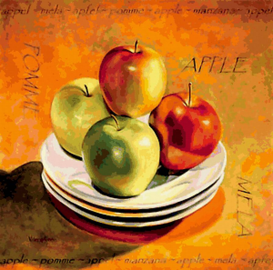 Яблочки - яблоко, фрукты, натюрморт - предпросмотр