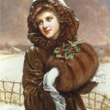 Оригинал схемы вышивки «девушка (картины французких художников)» (№224611)