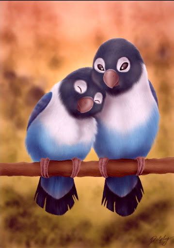 Птенчики - птицы, любовь, двое - оригинал