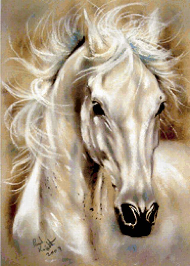 лошади - картина, животные, природа, фауна, лошади - предпросмотр