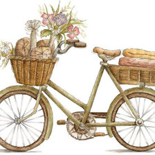 Оригинал схемы вышивки «Велосипед» (№224933)