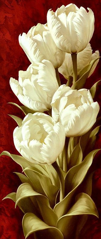 Панно Тюльпаны - цветы, картина, панно - оригинал