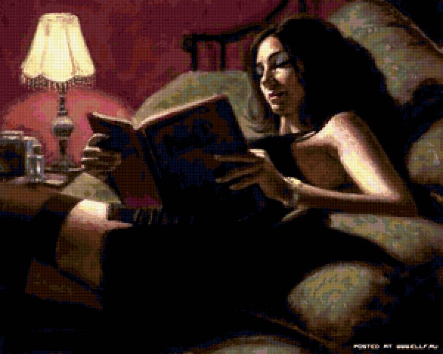 За чтением - отдых, девушка, книга - предпросмотр