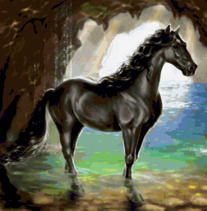 Конный мир - жеребец, лошадь, лошади, животные, конь, кони, лошадка - предпросмотр