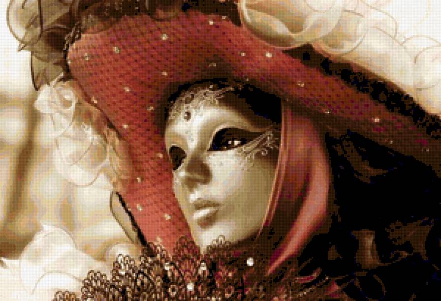 Венецианский карнавал - маска, венеция, карнавал, маски, карнавальные маски, маскарад - предпросмотр