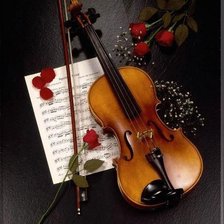 Схема вышивки «Мелодия для скрипки»