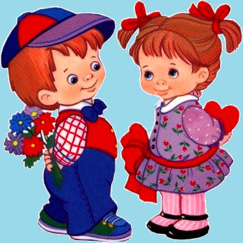 ВАЛЕНТИН И ВАЛЕНТИНКА - дети, сердечки, день влюбленных, валентинка, праздники, валентин - оригинал