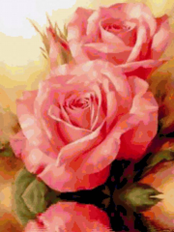 розы - природа, натюрморт.розы, цветы, , букет, романтика - предпросмотр