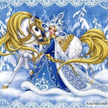 Снегурочка с лошадкой