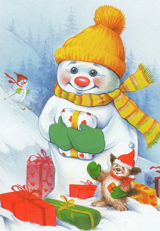 Снеговик - новогоднее - оригинал