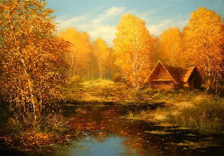 Осенний пейзаж - осень, пейзаж, лес - оригинал