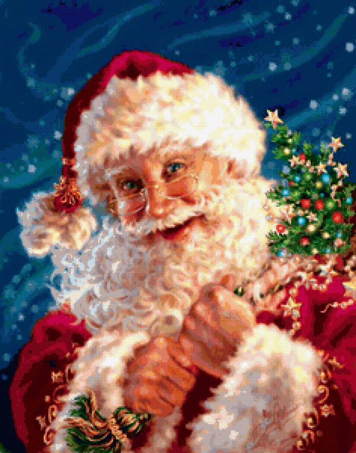 Дед Мороз - зима, елка, дед мороз, рождество, новый год, праздники - предпросмотр