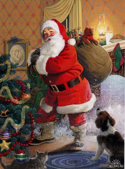 Дед Мороз - зима, санта, подарки, дед мороз, новый год - оригинал