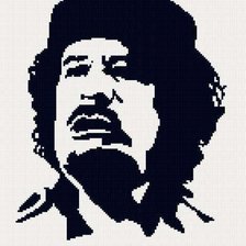 Схема вышивки «Каддафи»