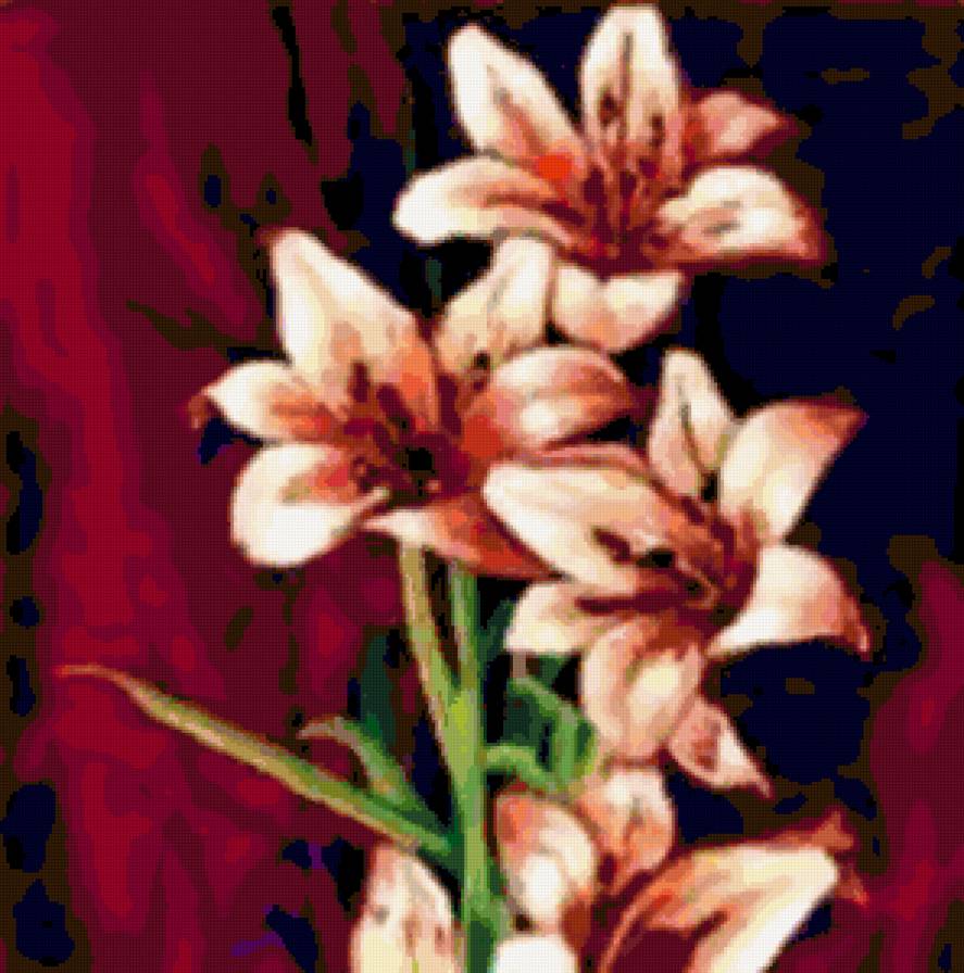 Триптих Лилии ч.3 - лилии, цветы, диптих, триптих, полиптих - предпросмотр