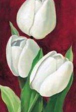 Оригинал схемы вышивки «Белые тюльпаны ч.3» (№232896)