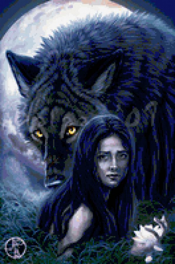 Ночью - волк, девушка - предпросмотр