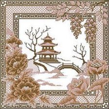 Оригинал схемы вышивки «pagoda» (№234104)