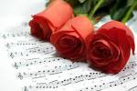Музыка цветов - музыка, ноты, цветы, розы - оригинал