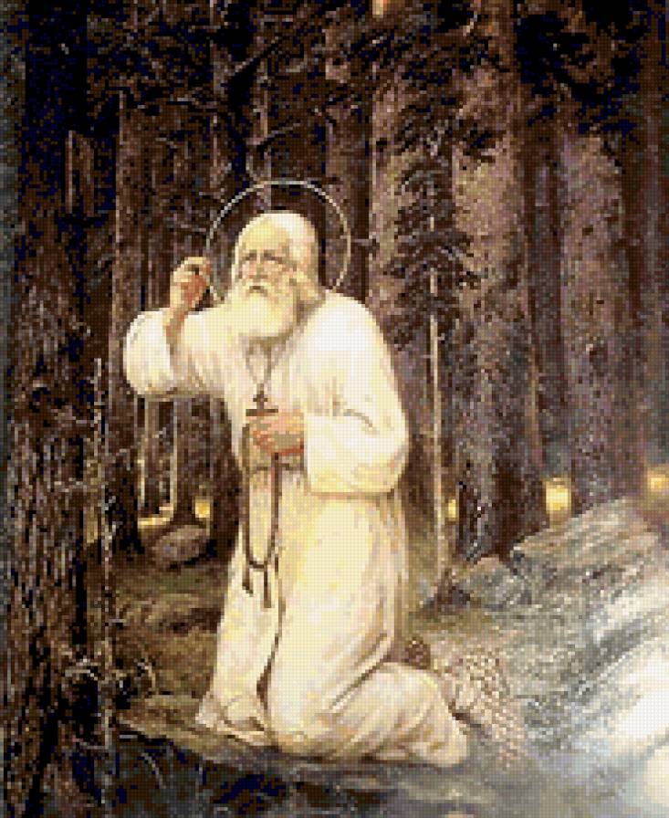 Св.Серафим Саровский2 - славянский мир, святые, икона - предпросмотр