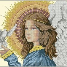 Оригинал схемы вышивки «ангел» (№239423)