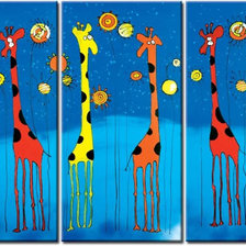 Схема вышивки «жирафы»