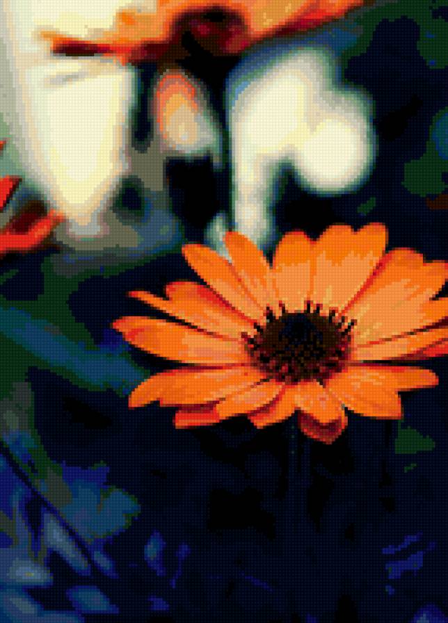 оранжевое настроение - цветок, оранжевый - предпросмотр