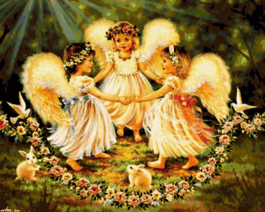 Серия "Ангелы" - пейзаж, ангелы, дети - предпросмотр