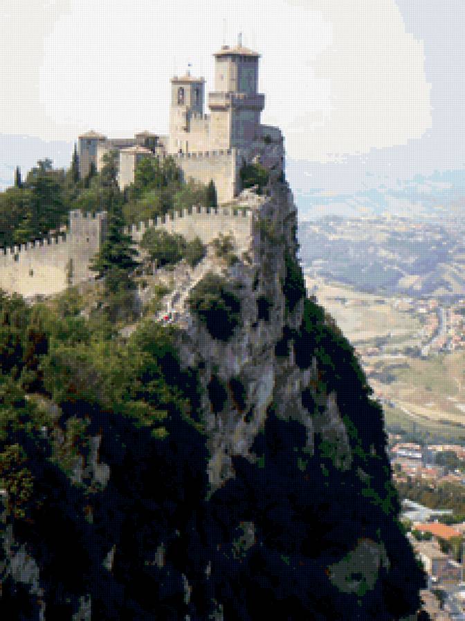 Крепость Сан-Марино - замок, крепость, сан-марино, италия - предпросмотр