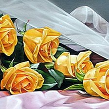Оригинал схемы вышивки «желтые розы» (№243919)