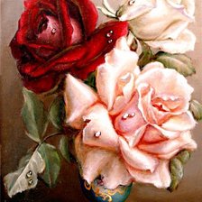 Оригинал схемы вышивки «розы» (№244510)