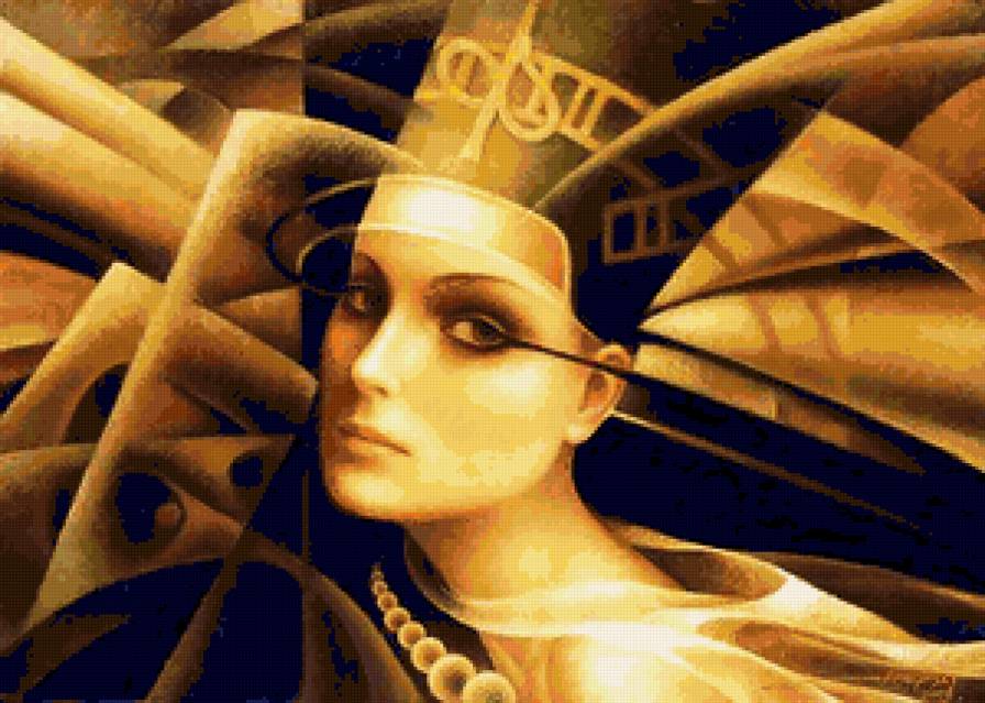 Артур Брагинский - ''Нефертити'' - девушка, живопись, брагинский, портрет, красота женщины, картина - предпросмотр