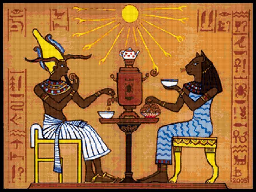 египетский мотив - юмор, египет, кошки - предпросмотр