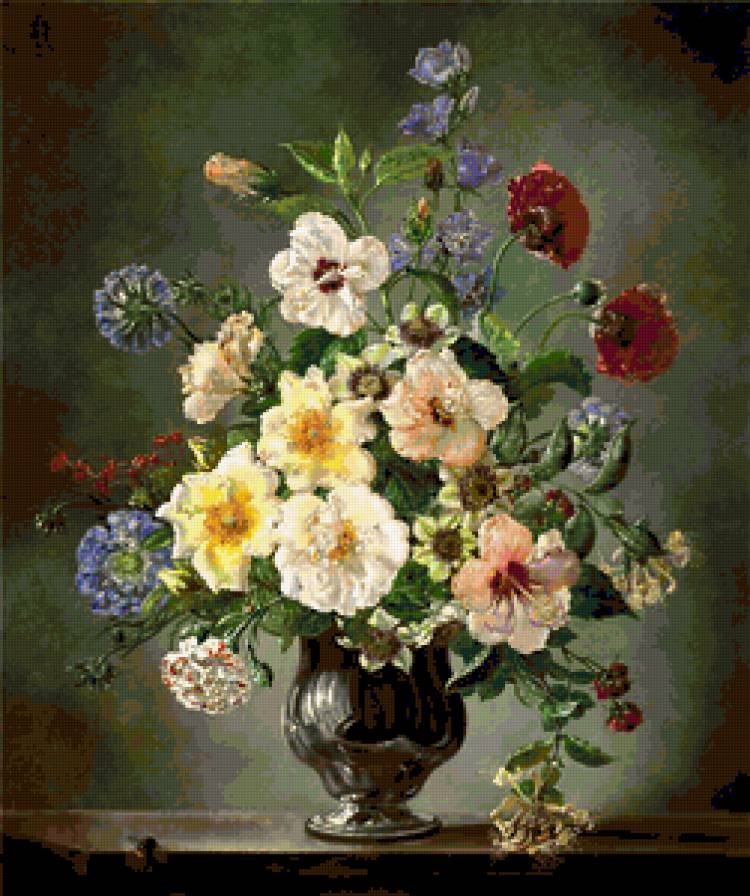 ваза с цветами - цветы, ваза с цветами - предпросмотр