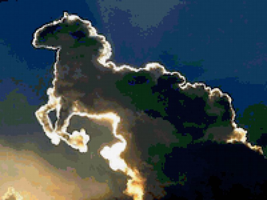 облака,белогривая лошадка - предпросмотр